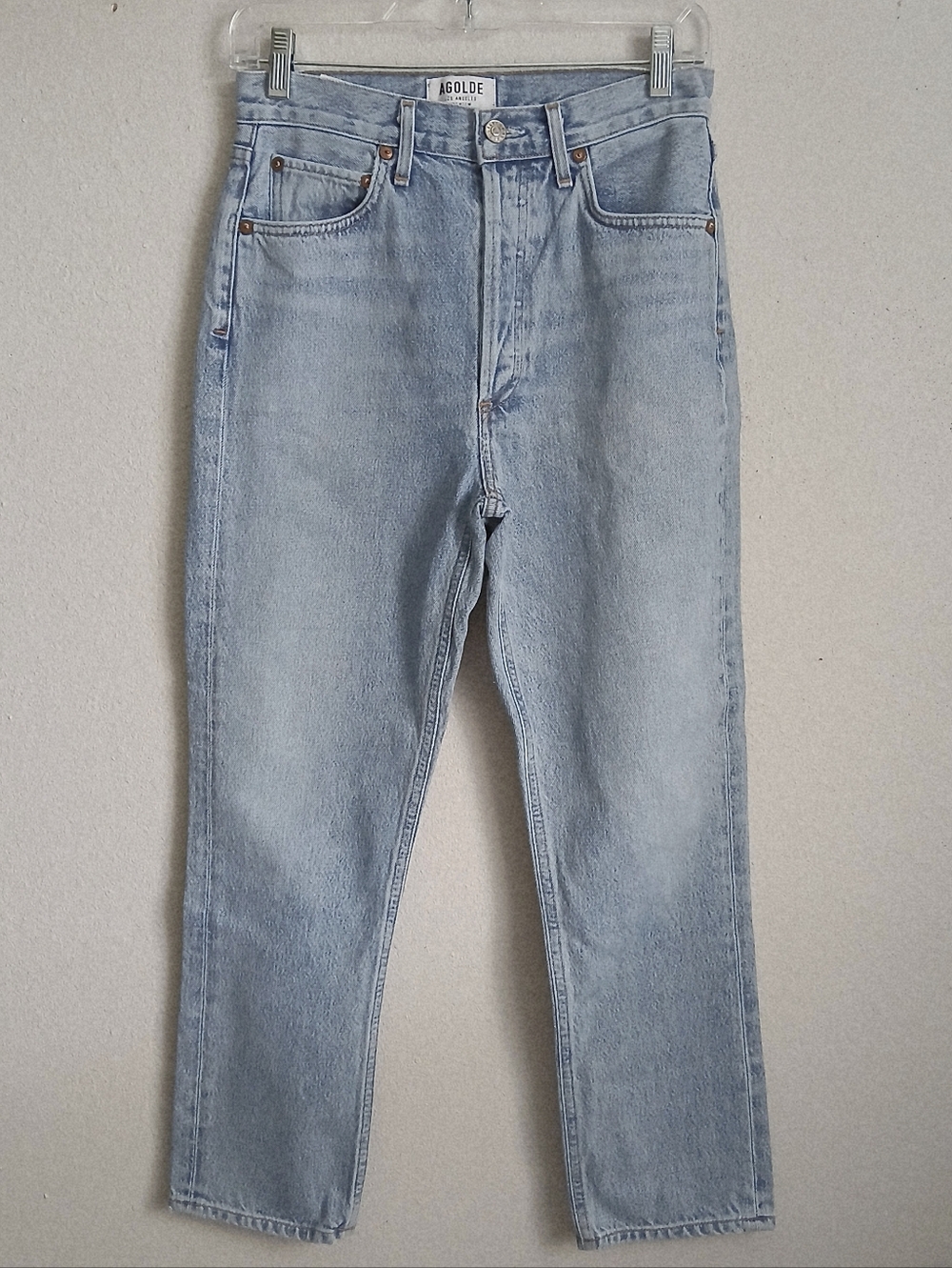 Agolde Denim Blue Jeans Riley High-Rise Straight Size 26